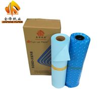 Rollo de papel de plotter CAD profesional de alta calidad, papel de impresión azul de 24 pulgadas, rollos de papel Bond de inyección de tinta de 80 GSM con plotter de 3 núcleos