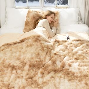 Cobertor Elétrico de Luxo em Pelúcia Sintética para o Inverno, Certificado CE RoHS PSE, Tamanho Queen e King, Cobertor Aquecido Seguro para Cama - Product Image 2