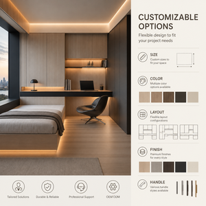 Cama Murphy Moderna, Ahorradora de Espacio, Mueble Multifuncional con Sistema de Almacenamiento en Armario para Apartamento, Dormitorio u Oficina en Casa - Product Image 6