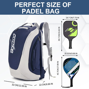 Sac de sport extérieur pour raquettes de pickleball, haute qualité, logo personnalisé, imperméable, en PU, sac à dos pour raquettes, sac de sport en nylon, tendance, 50-70L - Product Image 4