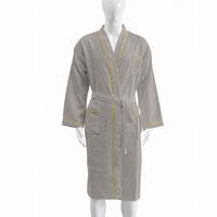 Peignoir Kimono Personnalisé pour Hôtel et Spa, Col Kimono, Unisexe, Lavable en Machine, Vêtement de Nuit, Vente Directe Fabricant