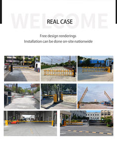 6 metre kauçuk bom bariyer kolu ile otomatik reklam elektrikli park çit sistemi - Product Image 3