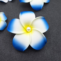 Élégant Clip à Cheveux en Forme de Plumeria avec Design de Fleur en Perle pour Accessoire de Cheveux de Fête pour Femmes - Tendance Fait Main