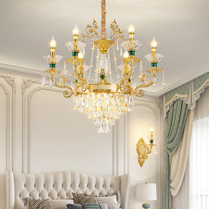 Luxury Crystal Chandelier Round Multi Head E14 LED Living Room Bedroom Home Decor - Product Image 2