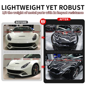 Cubierta de Motor de Fibra de Carbono de Alta Calidad, Estilo Commas, para Ferrari F12 - Product Image 2