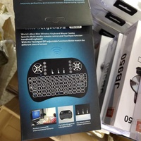 Mini Teclado Inalámbrico 2.4G, Air Mouse I8 Retroiluminado, Control Remoto Mx3 Retroiluminado para TV Box