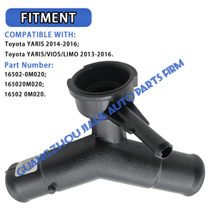 PAT tubatura dell'<span class=keywords><strong>acqua</strong></span> di alta qualità 16502-0M020 per Toyota Yaris Vios limousine 2013-2016 <span class=keywords><strong>motore</strong></span> di raffreddamento <span class=keywords><strong>tubo</strong></span> dell'<span class=keywords><strong>acqua</strong></span> connettore 165020 m020 - Product Image 2
