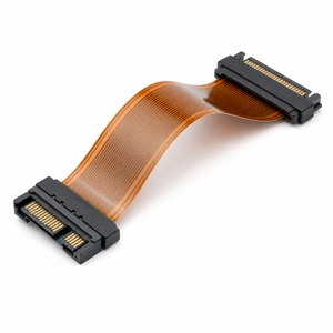 สายเคเบิล FPC แบบแบนยืดหยุ่น ขยายได้ 7+15 พิน สำหรับข้อมูลและพลังงาน HDD SSD ความยาวตามสั่ง ผู้ผลิต OEM - Product Image 4