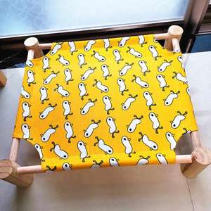 Großhandel Holz Pet Camp Bett Liege Pet Rest Bett für Katzen Hängematte Fenster Sommer kleine Hunde Bett abnehmbare Matte wasch bar - Product Image 3