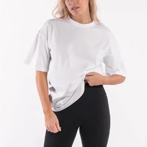 Camiseta de Mujer al por Mayor Personalizada, Camiseta Lisa de Alta Calidad, Talla Grande, 100% Algodón - Product Image 4