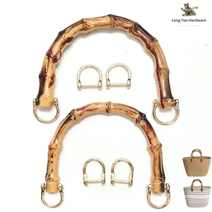 Phụ kiện quai túi làm bằng nhựa thân thiện với môi trường, tự làm, mô phỏng quai túi tre, dùng cho túi xách, hành lý - Product Image 1