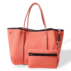 Borsa Tote grande in Neoprene da donna con chiusura a coulisse e decorazione a catene per avventure in spiaggia <span class=keywords><strong>o</strong></span> estive - Product Image 5