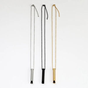 Collar de respiración, adorno de presión ajustable para aliviar la respiración, joyería de descompresión de acero inoxidable - Product Image 6