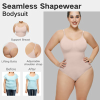 Pakaian Dalam Pengencang Tubuh Model Bodysuit, Pengontrol Perut, Pengangkat Bokong, Tipis, Bahan Nilon Tenun Bernapas, Model Thong