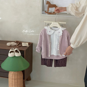 Pantaloni Casual a Pois Stile Coreano per Ragazze, Nuova Collezione Autunno 2026, Marrone-Viola Plissettati Morbidi e Comodi - Product Image 5