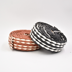 Commercio all'ingrosso 6CM in pelle Pu <span class=keywords><strong>sandali</strong></span> decorazione su misura treccia piatta cinturino nastro Semi accessorio per sandalo - Product Image 1