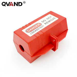 Qvand इंजीनियरिंग एब्स रेड सेफ्टी लॉक डिवाइस विद्युत प्लग लॉक, कुंजी लोटो टैगआउट के साथ - Product Image 2