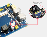 Module de calcul Waveshare avec fonction IO PoE, carte d'extension composite pour le développement avec Raspberry Pi CM4S/CM3 CM4S08032 B637