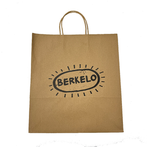 Sang trọng cá nhân mua sắm Túi Quà Tặng nâu kraft Túi giấy vuông túi giấy với logo riêng của bạn cho doanh nghiệp nhỏ - Product Image 4