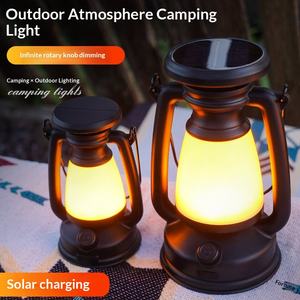 <span class=keywords><strong>Lampe</strong></span> LED solaire rétro pour la maison, petite <span class=keywords><strong>lampe</strong></span> de table décorative d'ambiance, rechargeable, en plastique, pour le camping en plein air, vente en gros - Product Image 2