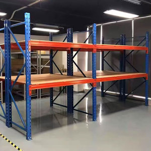 מדפים כבדים מסוג משטחי פלדה מעובים, מתכווננים, רב-שכבתיים, ברמה גבוהה, למחסן תעשייתי - Product Image 1