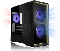 Nouveau Boîtier PC Gaming ATX Mid-Tower LIANLI Vector V150 INF Original 2026 avec Fenêtre Latérale, Compatible M-ATX/ATX/ITX