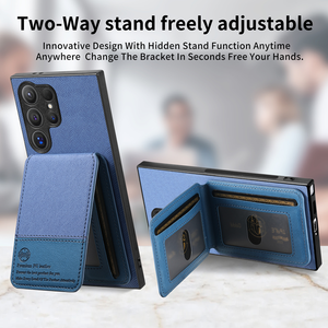 LeYi <span class=keywords><strong>2026</strong></span> 热销豪华手机壳带支架钱包式防指纹手机保护套适用于三星 S25 Plus S26 FE - Product Image 6