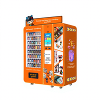Distributeur automatique de 29 boîtes mystères avec scanner de code QR, écran tactile en acier inoxydable, paiement par carte de crédit, SDK, vente de jouets 24h/24 sans personnel