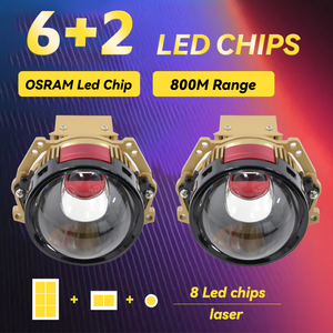 REDSEA 3 pulgadas Super Bright S350 Bi-led & Laser Lens 12V 24V 3,0 Laser Bi LED Proyector - Product Image 2