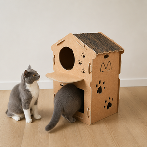 USMILEPET Cama <span class=keywords><strong>para</strong></span> Gatos Ecológica de Roble Natural, Forma y Color Personalizados, Ecológica y Amigable con las Mascotas, Casa <span class=keywords><strong>para</strong></span> Gatos <span class=keywords><strong>para</strong></span> Interiores - Product Image 2