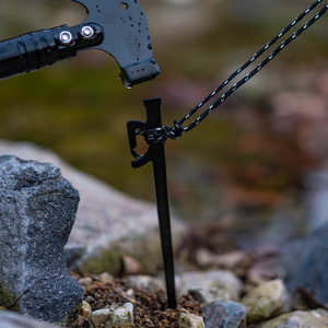 Piquet de tente Dd-02 28x2.8cm en acier inoxydable 420 pour fixation de bâche et de tente en camping extérieur - Product Image 2