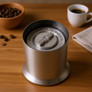Molinillo de café manual Zassenhaus, de acero inoxidable, con muelas de 40 mm, para preparar café expreso y café de goteo. - Product Image 3