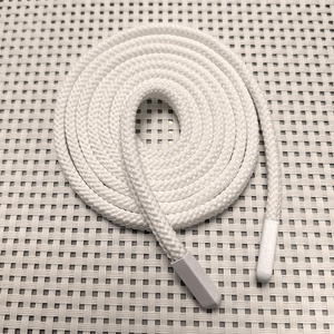 フードメタル合金先端140cm 8mm幅ドローストリングコードロープフラットコード - Product Image 6