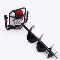 Machine de forage de puits d'eau manuelle multi-broches à moteur portable pour creuser des trous de sol à vendre