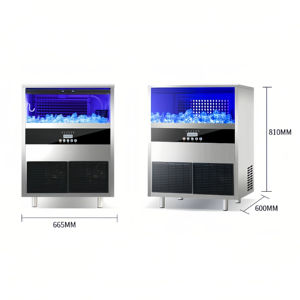 เครื่องทำน้ำแข็งเชิงพาณิชย์ VOKA <span class=keywords><strong>VK</strong></span>-GQ30 ผลิตน้ำแข็งได้ 30 กก./วัน พร้อมระบบฆ่าเชื้อด้วยแสงสีฟ้า โหมดประหยัดพลังงาน ระบบละลายน้ำแข็งอัตโนมัติ ควบคุมอุณหภูมิแบบดิจิตอล เหมาะสำหรับนม - Product Image 5