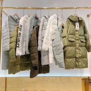 Liquidación de Ropa de Mujer de Segunda Mano con Descuento, Chaqueta de Plumón Blanco, Venta al Por Mayor - Product Image 3