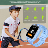 Reloj Inteligente con Localizador GPS para Niños, Reloj Inteligente 4G para Niños con Tarjeta SIM, WIFI, GPS, LBS, Resistente al Agua
