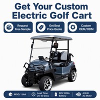 Voiturette de golf électrique à moteur AC 3,5 kW, 2 places, autonomie 80-100 km, frein à disque avant, frein à tambour arrière, utilisation sur les terrains de golf