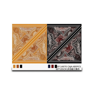 Sciarpa triangolare multifunzionale 60x135 cm con motivo Paisley per uomo e donna, uso esterno - Product Image 2