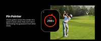 Télémètre laser de golf GenePro G1 1300 yards, préprogrammé pour plus de 43 000 parcours, écran rouge et vert, 905 nm, grossissement 6,0x, IP65, garantie 5 ans