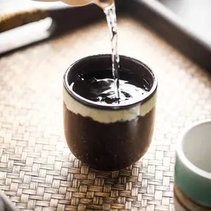 Cangkir Teh Tembikar Mentah Gaya Jepang, Lucu Kreatif 200ML Cangkir Kopi Siang Hari, Teh, Cangkir Susu