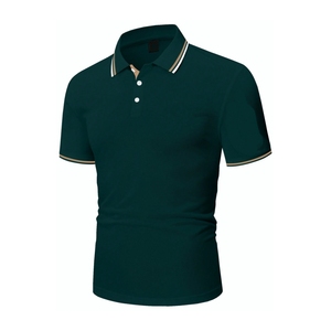 Camisa de polo de punto transpirable con estampado personalizado para hombre, camisa deportiva de golf informal de verano, venta al por mayor, opción en blanco disponible - Product Image 3