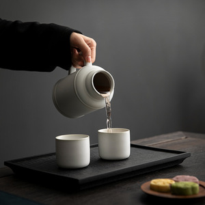 Mug isotherme en céramique avec couvercle, bouteille d'eau isolée pour thé et boissons froides - Product Image 3