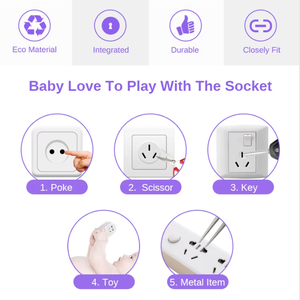 Anh bé cắm bảo vệ ổ cắm điện Bìa hiện đại cắm ổ cắm bao gồm anh Ổ cắm điện bìa cho trẻ em - Product Image 2