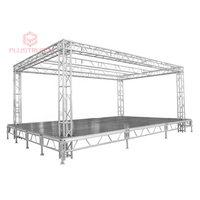 Structure de scène modulaire en alliage d'aluminium certifiée TUV, 290x290mm, à joint carré, charge lourde 500kg, pour éclairages de scène DJ et présentations événementielles