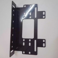 Support de plaque d'immatriculation avant de voiture en acier inoxydable personnalisé avec revêtement en poudre noire