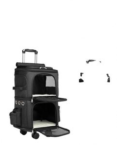 Usine BSCI, prix bas, poussette pour animaux de compagnie à double couche approuvée par les compagnies aériennes, cochecito para mascotas, transporteur pour chat - Product Image 2