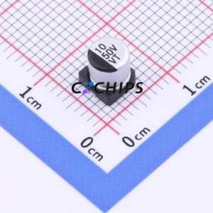 Condensateur électrolytique en aluminium SMD VT106M050D5DRR0NB1VP0, SMD, D5xL5.4mm 10uF 20% 50V 1000hrs-105 ℃ - Product Image 1