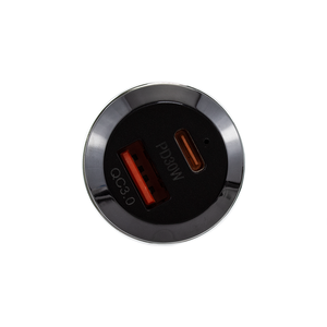 Cargador de coche inalámbrico de carga rápida: puertos USB duales (QC 3,0 y PD 3,0) con transmisor FM, pantalla LED, llamada manos libres, - Product Image 2