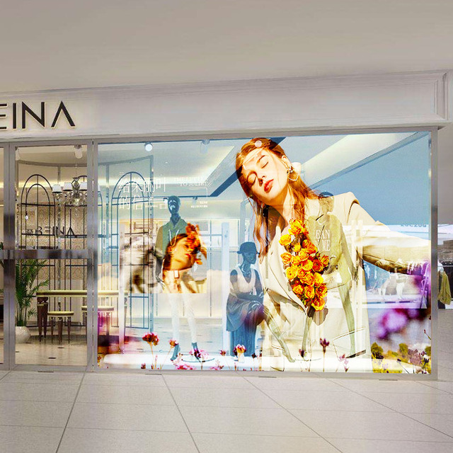 Ultra High Transparency Ultra Thin P10 Indoor LED Display Flexible Film Screen